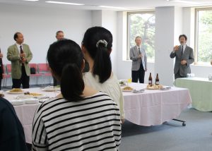 麻田さんに乾杯の発声をしていただきました